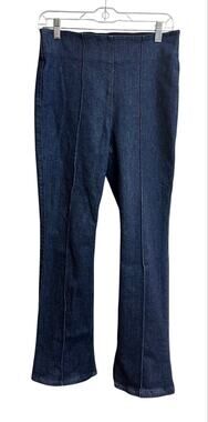 Spanx Micro Flare Zero Waistband Jeans Raw Indigo Medium
